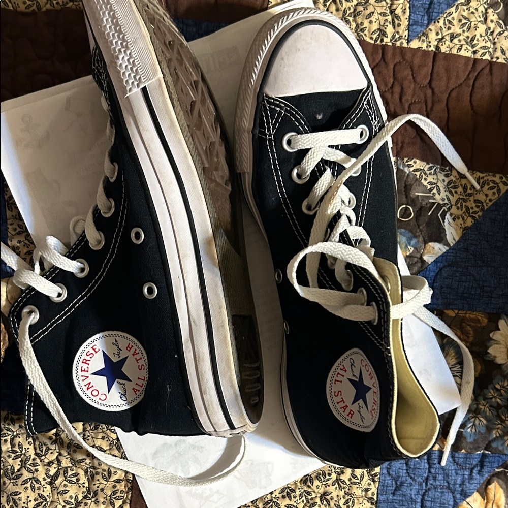 Converse Black and White High-Tops